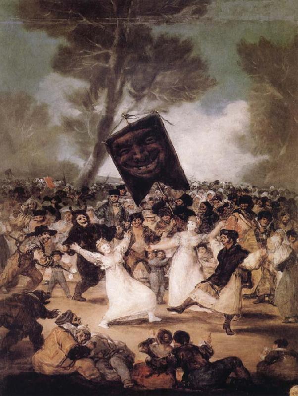 Francisco Jose de Goya The Burial of the Sardine oil painting image